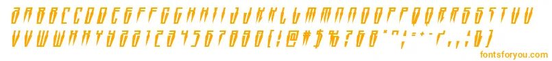 Swordtoothtitleital Font – Orange Fonts on White Background