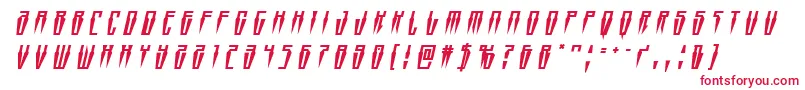 フォントSwordtoothtitleital – 赤い文字