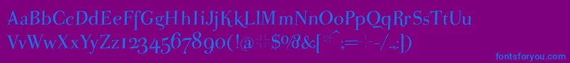 Swingingpetidoni Font – Blue Fonts on Purple Background