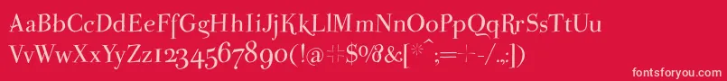 Swingingpetidoni Font – Pink Fonts on Red Background