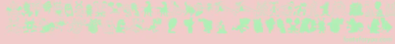 Artmonsters Font – Green Fonts on Pink Background