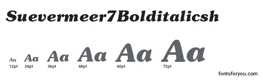Suevermeer7Bolditalicsh Font Sizes