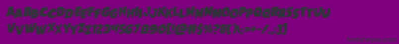 Goblincreekstagrotal Font – Black Fonts on Purple Background