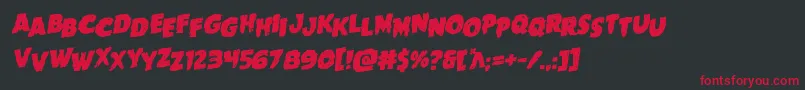 Goblincreekstagrotal Font – Red Fonts on Black Background