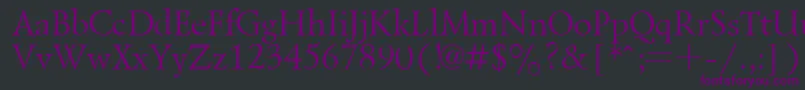 LazurskyPlain Font – Purple Fonts on Black Background
