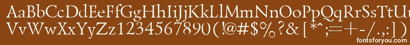 LazurskyPlain Font – White Fonts on Brown Background