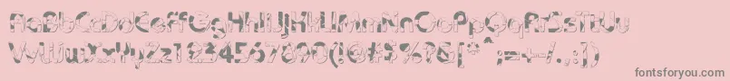 fuente BaudotShatterDb – Fuentes Grises Sobre Fondo Rosa