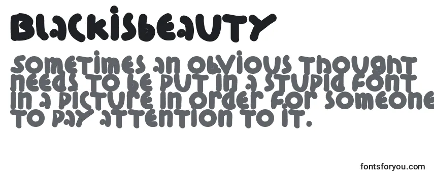 Review of the Blackisbeauty Font