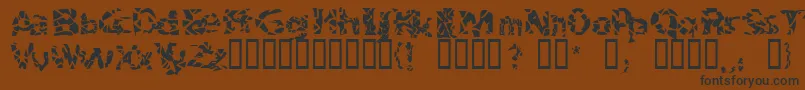 Bitched Font – Black Fonts on Brown Background