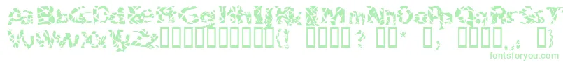 Шрифт Bitched – зелёные шрифты на белом фоне