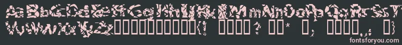 Bitched Font – Pink Fonts on Black Background