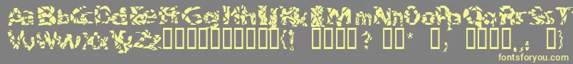 Шрифт Bitched – жёлтые шрифты на сером фоне