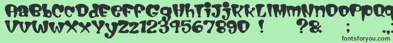 Cigarstore Font – Black Fonts on Green Background