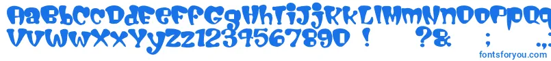 Шрифт Cigarstore – синие шрифты