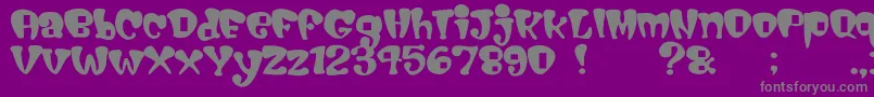 Cigarstore Font – Gray Fonts on Purple Background