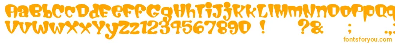 Шрифт Cigarstore – оранжевые шрифты