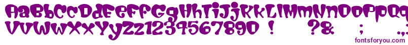 Шрифт Cigarstore – фиолетовые шрифты на белом фоне