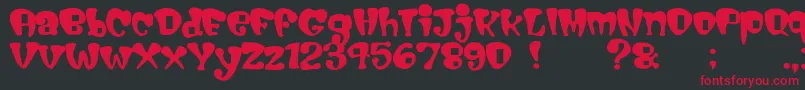 Cigarstore Font – Red Fonts on Black Background