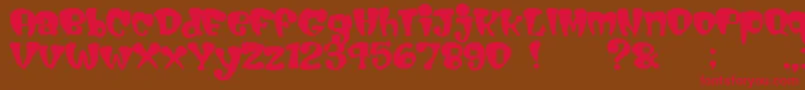 Cigarstore Font – Red Fonts on Brown Background