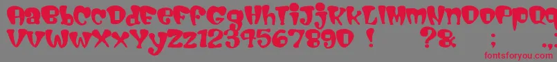 Cigarstore Font – Red Fonts on Gray Background