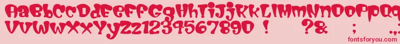 Cigarstore Font – Red Fonts on Pink Background