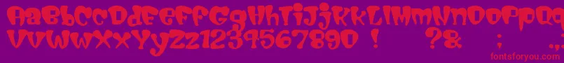 Cigarstore Font – Red Fonts on Purple Background