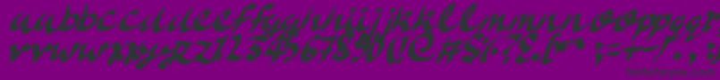 DeliciousDoom Font – Black Fonts on Purple Background