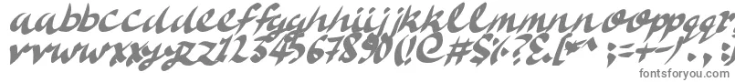 Шрифт DeliciousDoom – серые шрифты на белом фоне