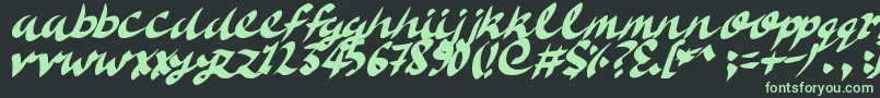 DeliciousDoom Font – Green Fonts on Black Background