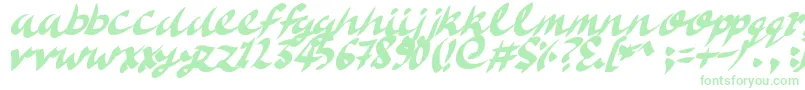 DeliciousDoom Font – Green Fonts on White Background