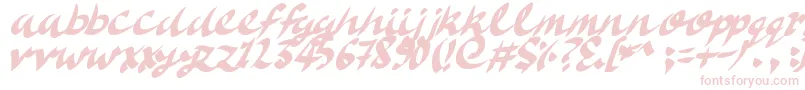 Шрифт DeliciousDoom – розовые шрифты на белом фоне