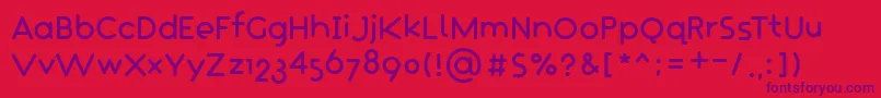 CrapaudGros Font – Purple Fonts on Red Background