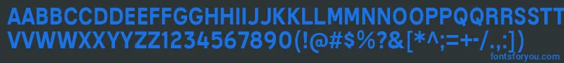 MixolydianTitlingRg Font – Blue Fonts on Black Background