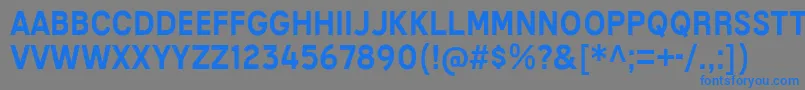 MixolydianTitlingRg Font – Blue Fonts on Gray Background