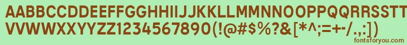 Шрифт MixolydianTitlingRg – коричневые шрифты на зелёном фоне
