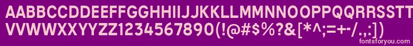 MixolydianTitlingRg Font – Pink Fonts on Purple Background