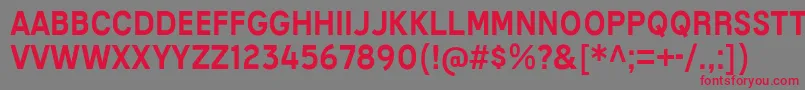 MixolydianTitlingRg Font – Red Fonts on Gray Background