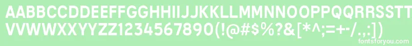 MixolydianTitlingRg Font – White Fonts on Green Background