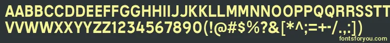 フォントMixolydianTitlingRg – 黒い背景に黄色の文字