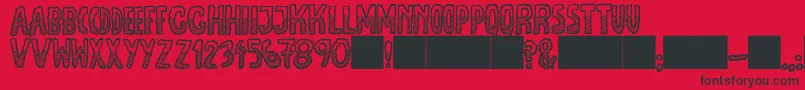 More about JmhEscamasWhiteDown Font JmhEscamasWhiteDown Font – Black Fonts on Red Background