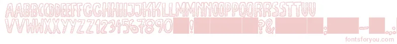 JmhEscamasWhiteDown Font – Pink Fonts on White Background