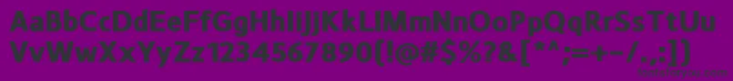 MonsalExtrabold Font – Black Fonts on Purple Background
