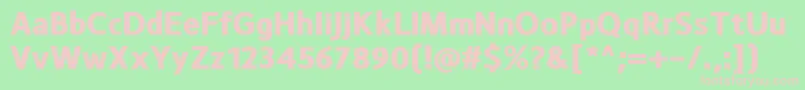 MonsalExtrabold Font – Pink Fonts on Green Background