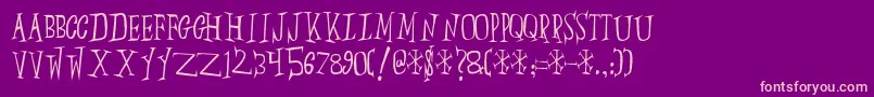 More about Slump Font Slump Font – Pink Fonts on Purple Background