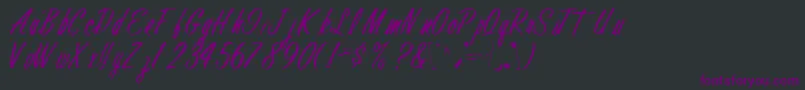 FinalRegular Font – Purple Fonts on Black Background