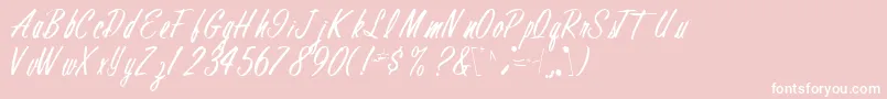 FinalRegular Font – White Fonts on Pink Background