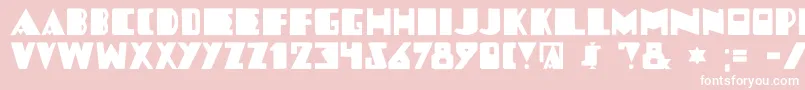 DkLouise Font – White Fonts on Pink Background