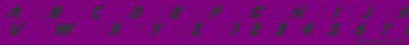 Slipstrm-fontti – mustat fontit violetilla taustalla