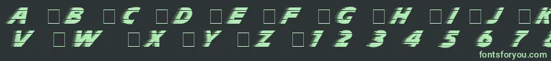 フォントSlipstrm – 黒い背景に緑の文字