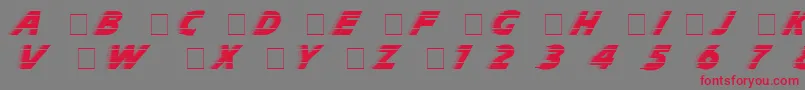 Slipstrm Font – Red Fonts on Gray Background